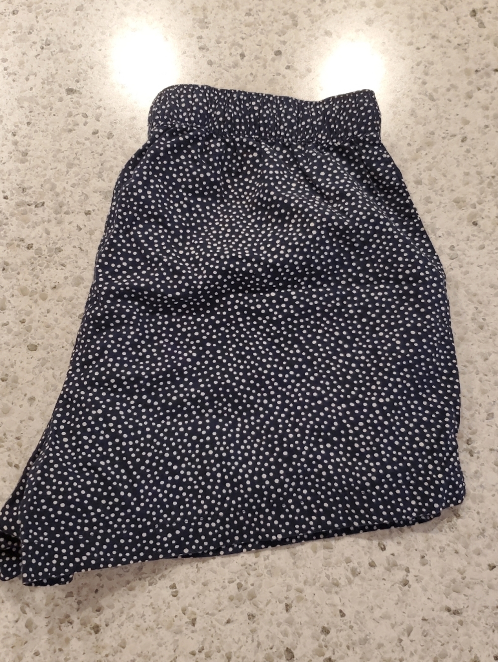 Gap Body Medium Cotton shorts Navy White polka Dots Oversized Flowy Wide Leg - Picture 6 of 15